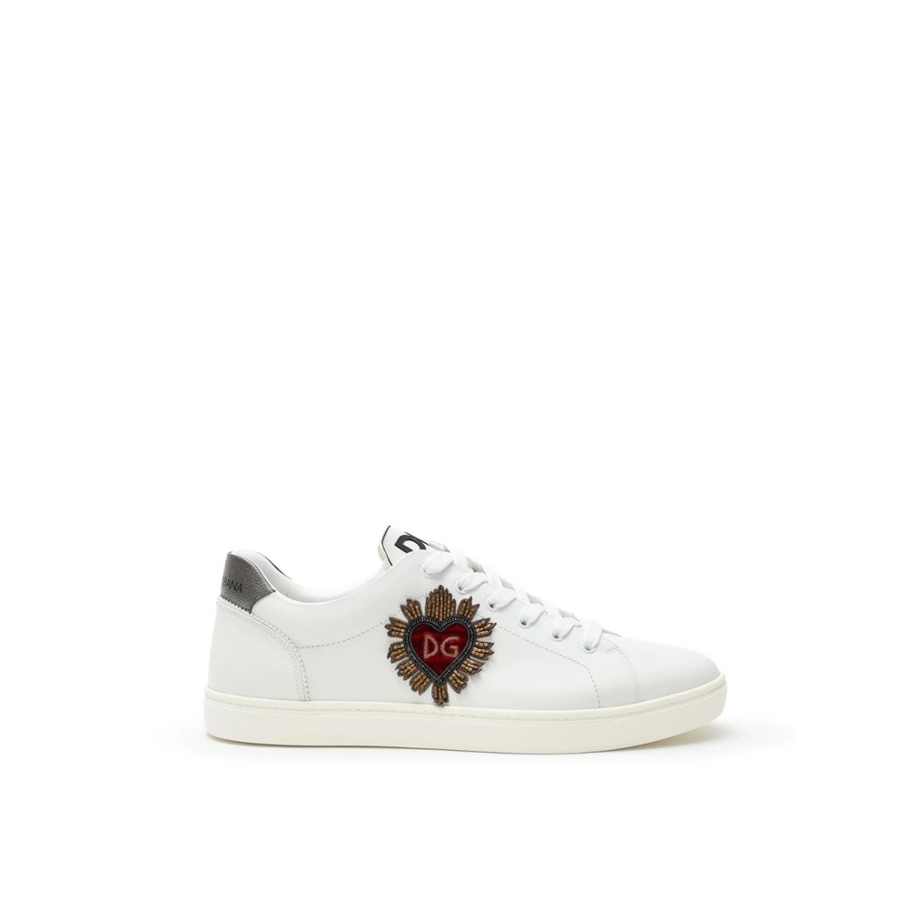 Dolce & Gabbana Men's White Sneakers, 11 Uk, Portofino Trainers