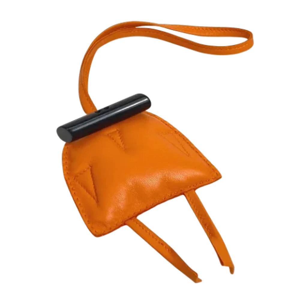 Hermès Vintage Pre-owned Leather key-holders Orange Dames