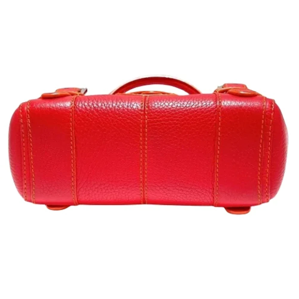 Loewe Pre-owned Leather handbags Red Dames