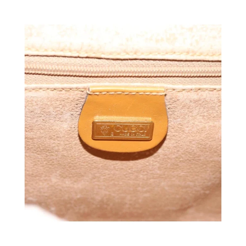 Gucci Vintage Pre-owned Canvas gucci-bags Beige Dames
