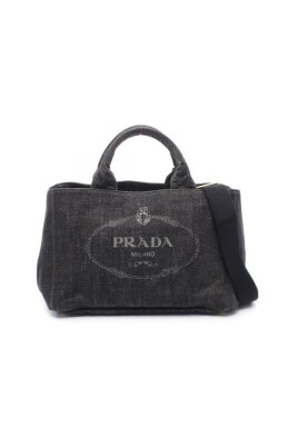 pre-owned-denim-prada-bags
