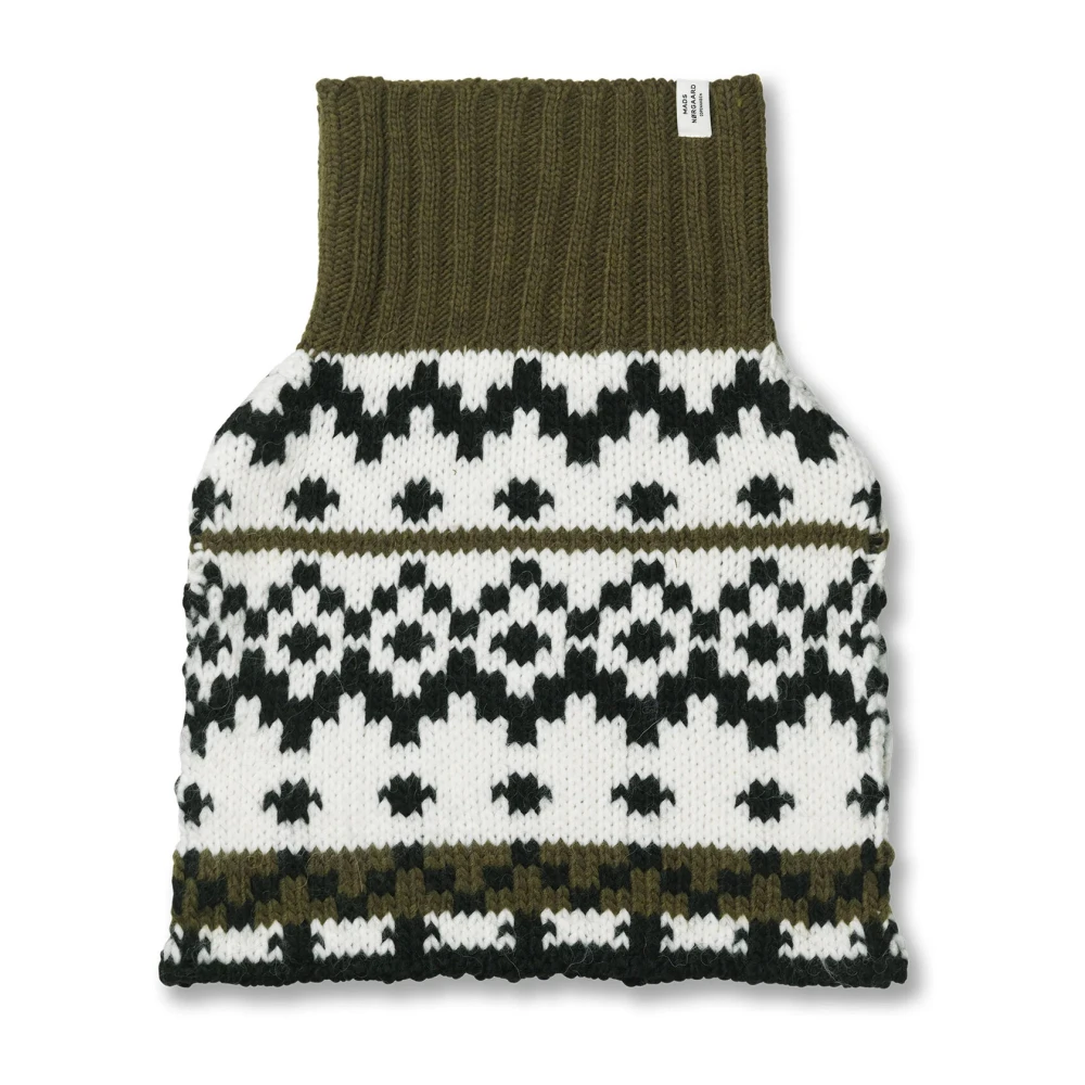 Mads Nørgaard Gestreepte Sjaal Martini Olive Multicolor Dames