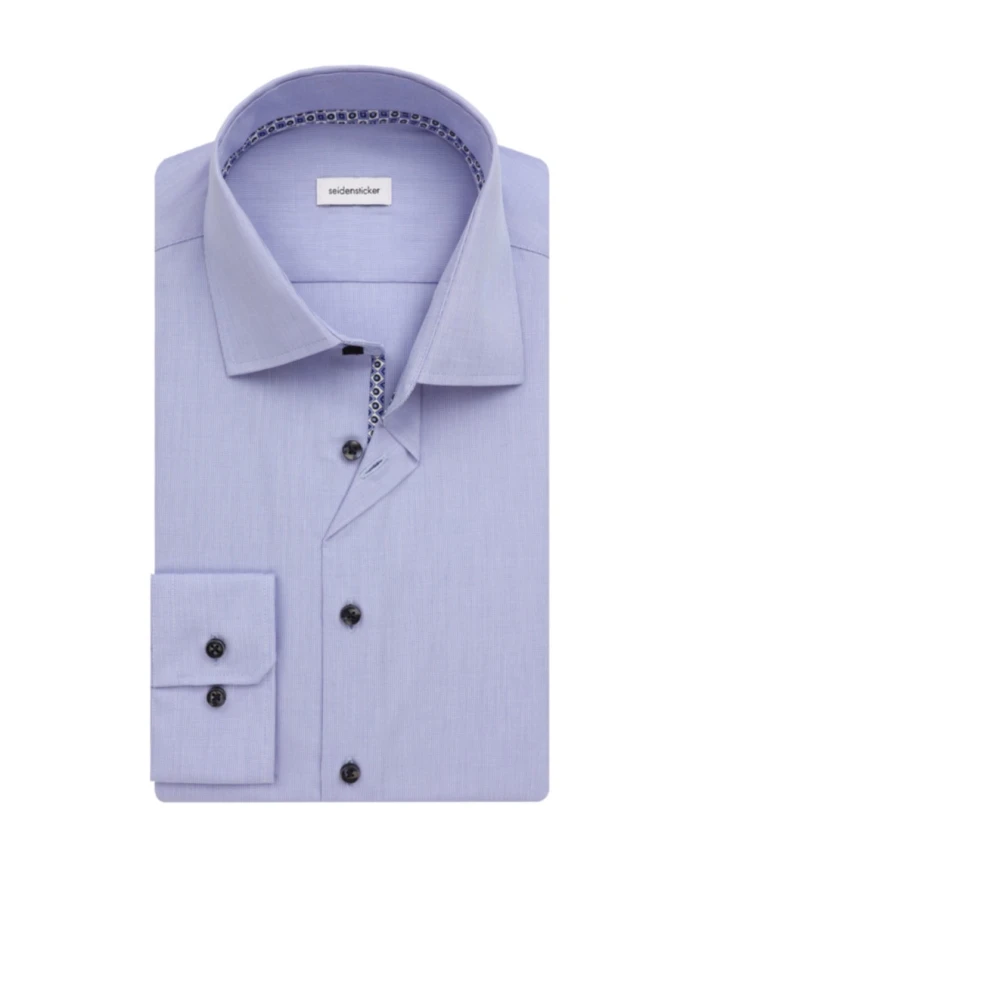 Seidensticker Blauw Business Overhemd Lange Mouw Blue Heren