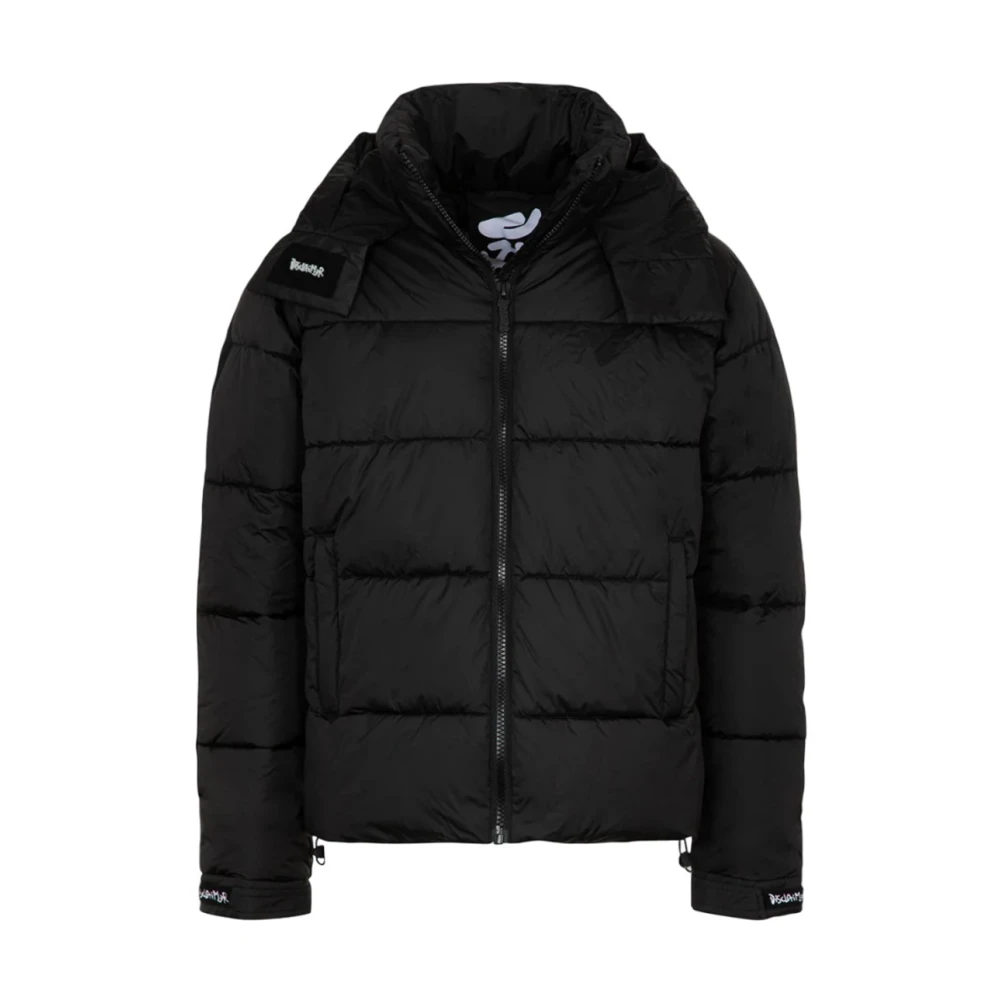 Disclaimer Korte donsjas met capuchon Black Heren