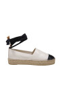 zwart-creme-cap-toe-espadrille-schoenen