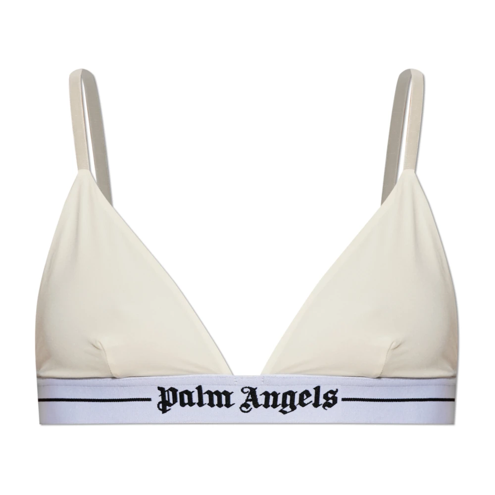 Palm Angels Mujer Beige - Logo Bralette - Underwear - Xl