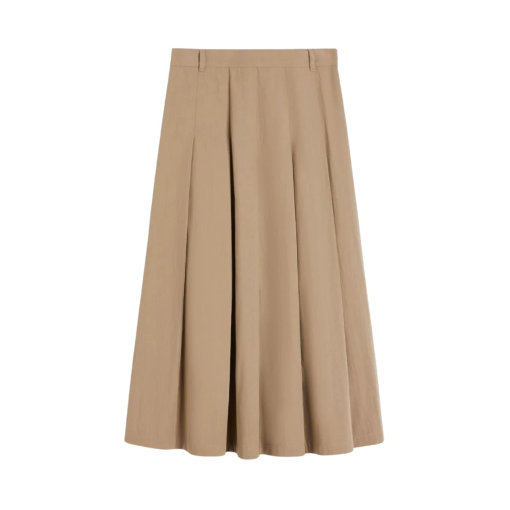 Weekend Max Mara Beige Midi Skirts, Female, 2XS, Wkdorme Skirt