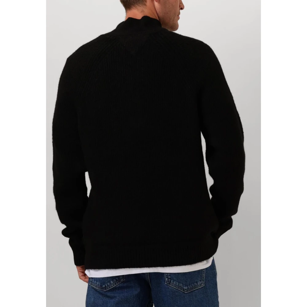 Tommy Jeans Sportieve Zwarte Badge Trui Black Heren