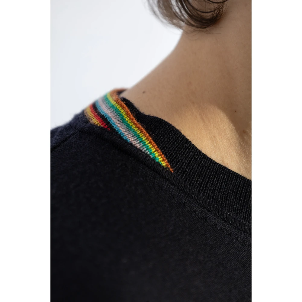 Paul Smith Wollen trui met ronde hals Blue Heren