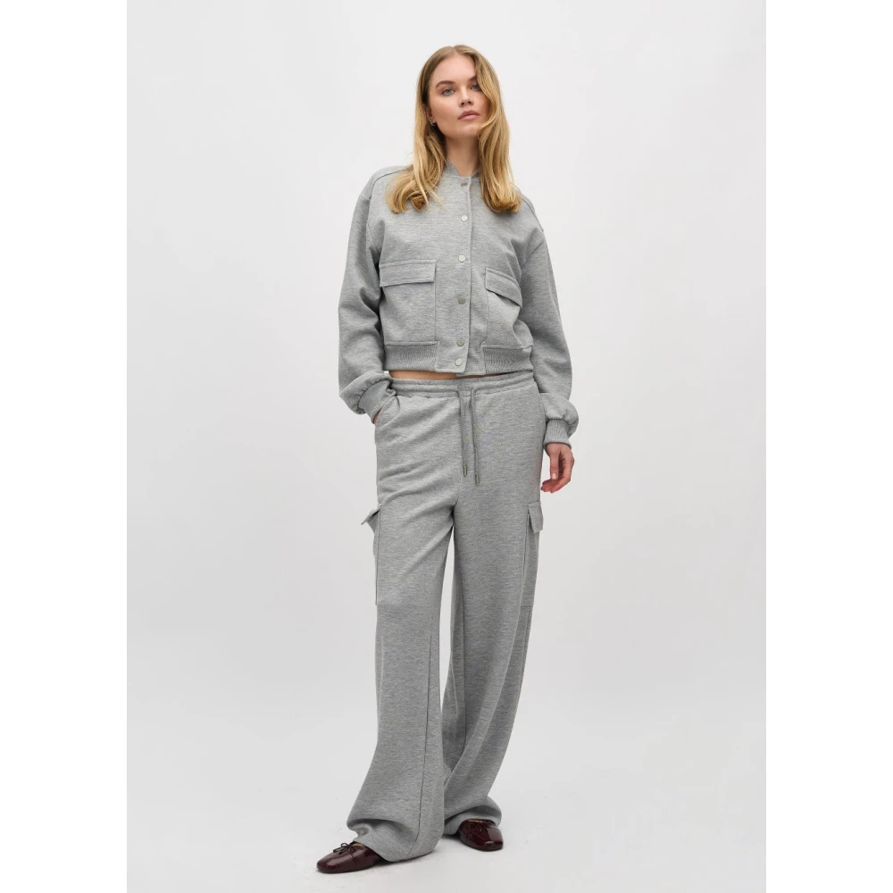 MbyM Grijze comfy cargo broek Casia Gray Dames