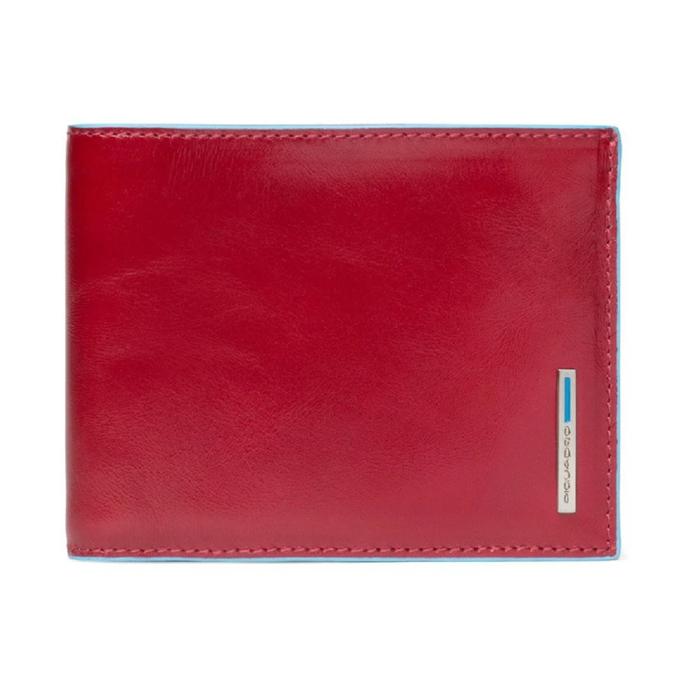 Piquadro Men's Red Wallets & Cardholders, One Size, B2 Wallet With Coin Pocket