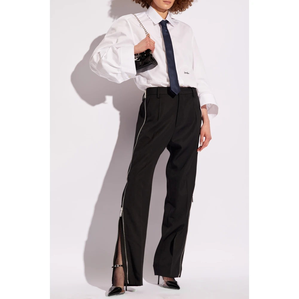 Dsquared2 Gekreukelde broek Black Dames