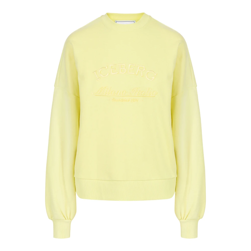 Iceberg Damen Gelb Sweatshirts & Hoodies, Mgröße: