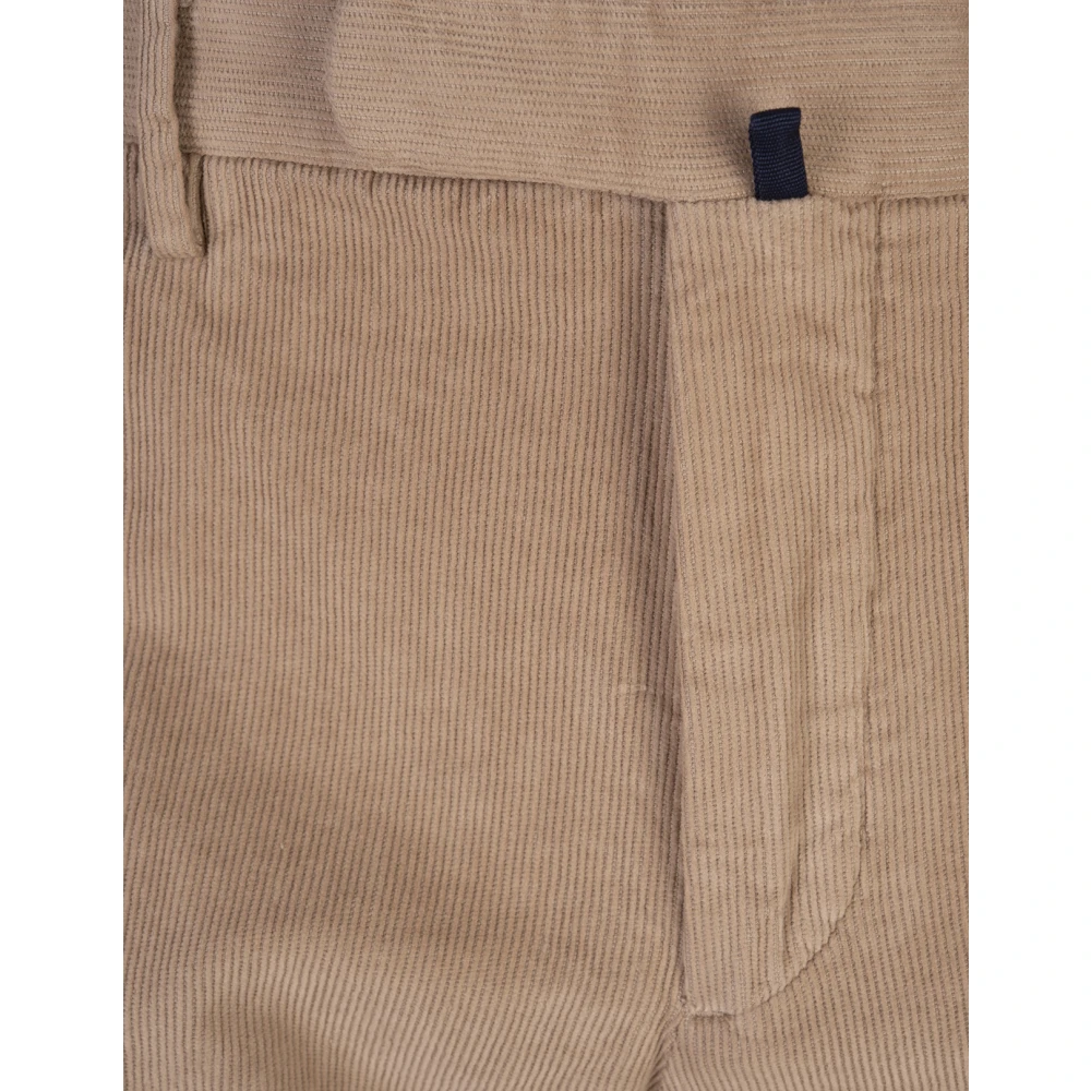 Incotex Slim Fit Corduroy Broek Bruin Brown Heren