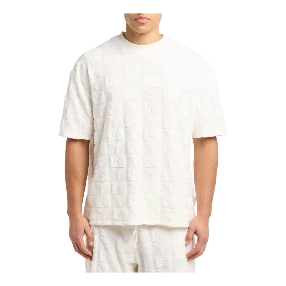 Carlo colucci Heren Wit T-shirt Ronde Hals White Heren