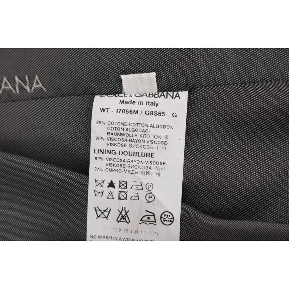 Dolce & Gabbana Elegante Gestreepte Vest Black Heren