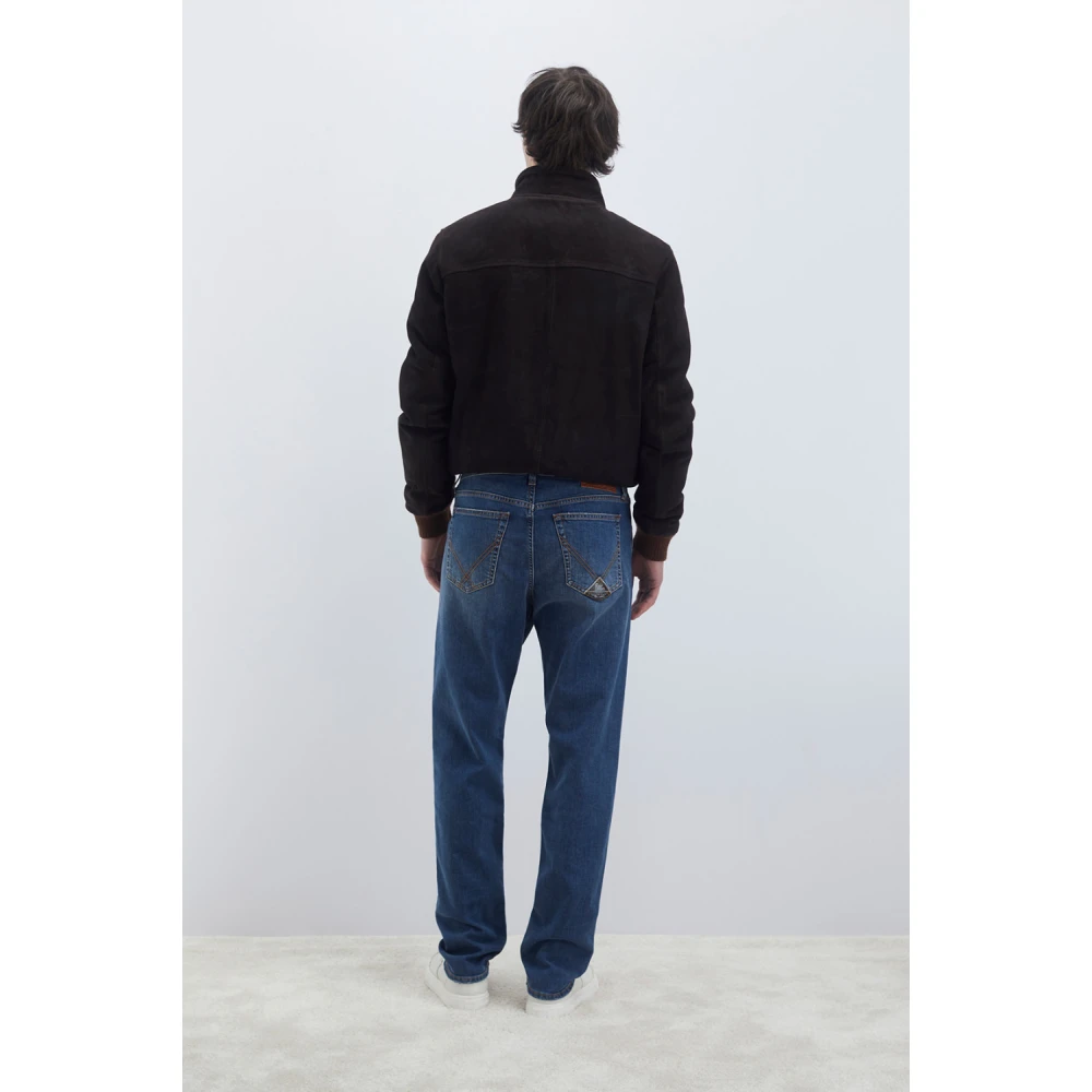 Roy Roger's Donkere Wassing Slim Fit Denim Jeans Blue Heren