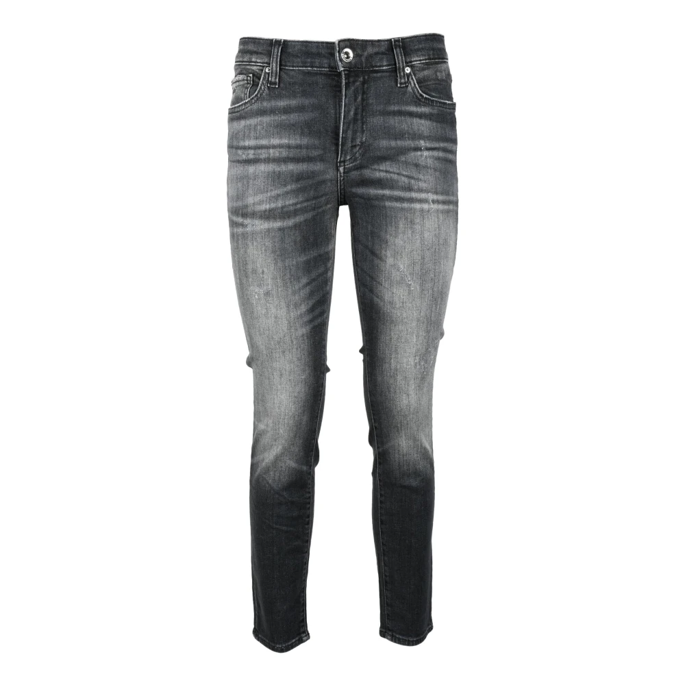 Armani Exchange Klassieke Denim Jeans met Stretchstof Black Dames