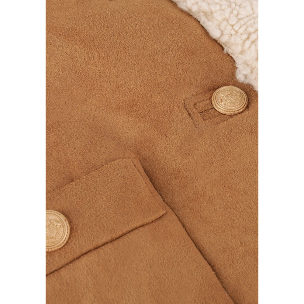 Suncoo Elegante Camel Vest voor Vrouwen Brown Dames