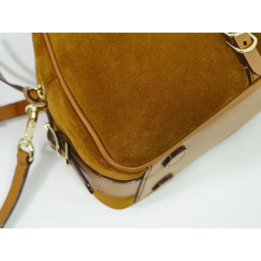 Jimmy Choo Pre-owned Suede handbags Brown Dames