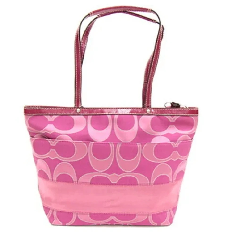 Coach Pre-owned Canvas shoulder-bags Pink Dames