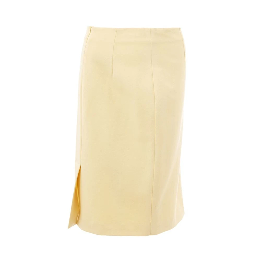 Lardini Gele Viscose Rok voor Vrouwen Yellow Dames