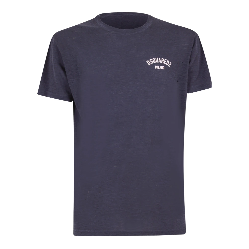 Dsquared2 T-Shirts Blue Heren