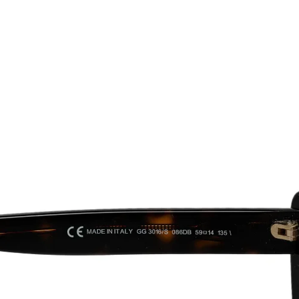Gucci Vintage Pre-owned Plastic sunglasses Black Dames