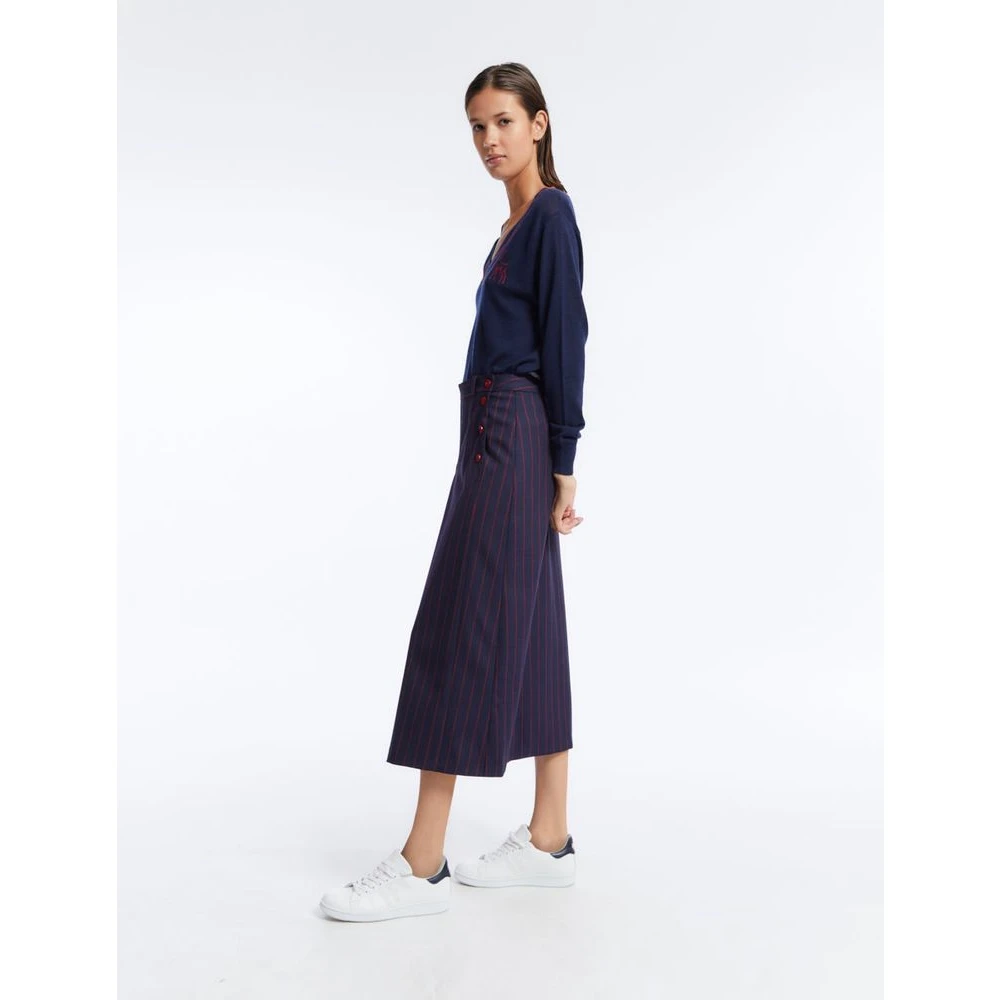 Ines De La Fressange Paris Yona blauw gestreepte rok Multicolor Dames