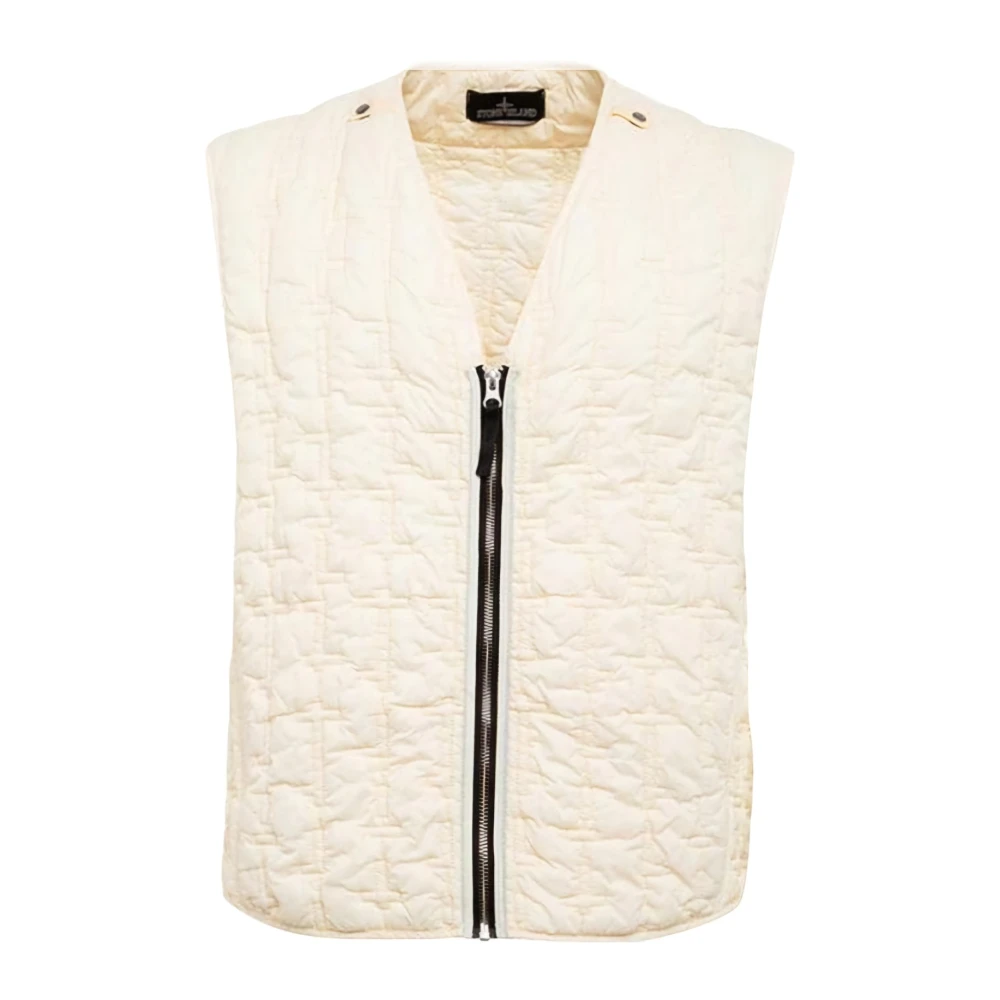 Stone Island Stijlvolle Puffer Vest White Heren
