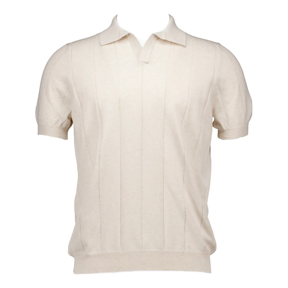 Gran Sasso Beige Polo Shirt Beige Heren