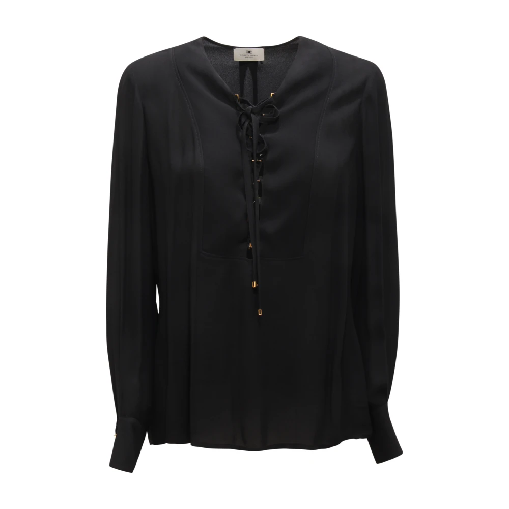 Elisabetta Franchi Black Blouses, Female, Xl, Ca-003-51E2 Blouse