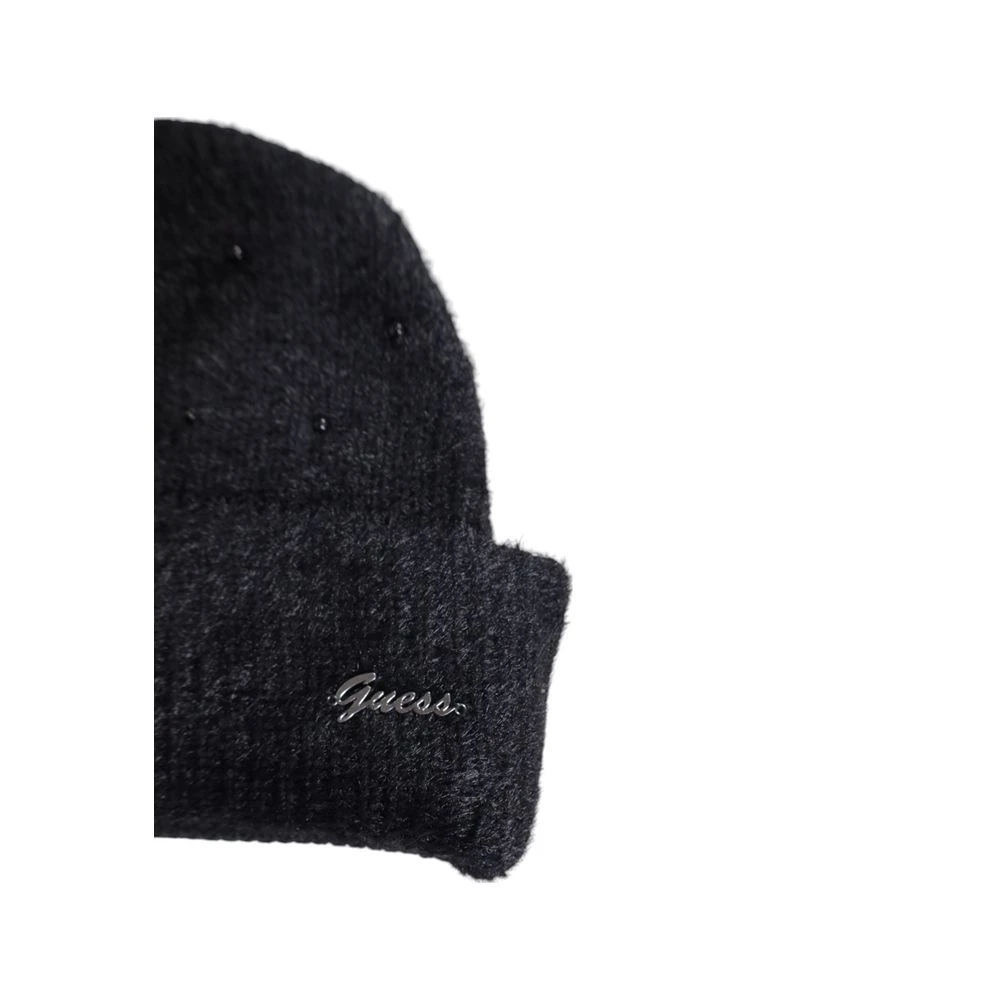 Guess Zwarte Katoenen Wintermuts Damescollectie Black Dames