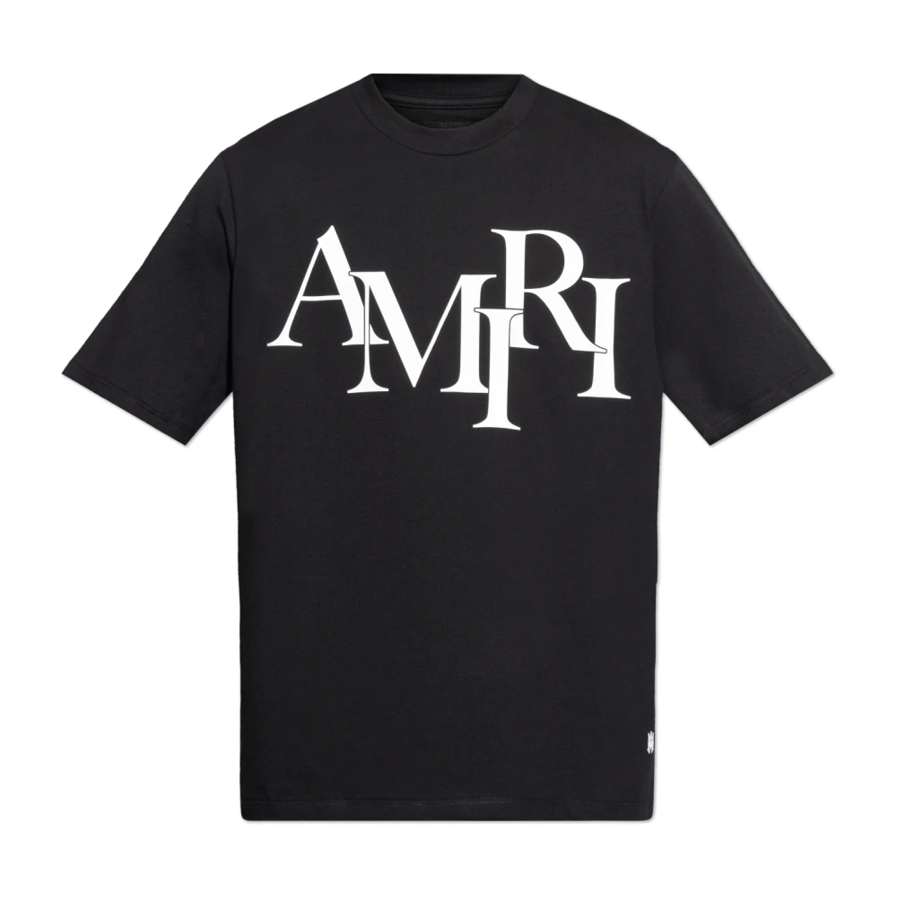 Amiri T-shirt met bedrukt logo Black Heren