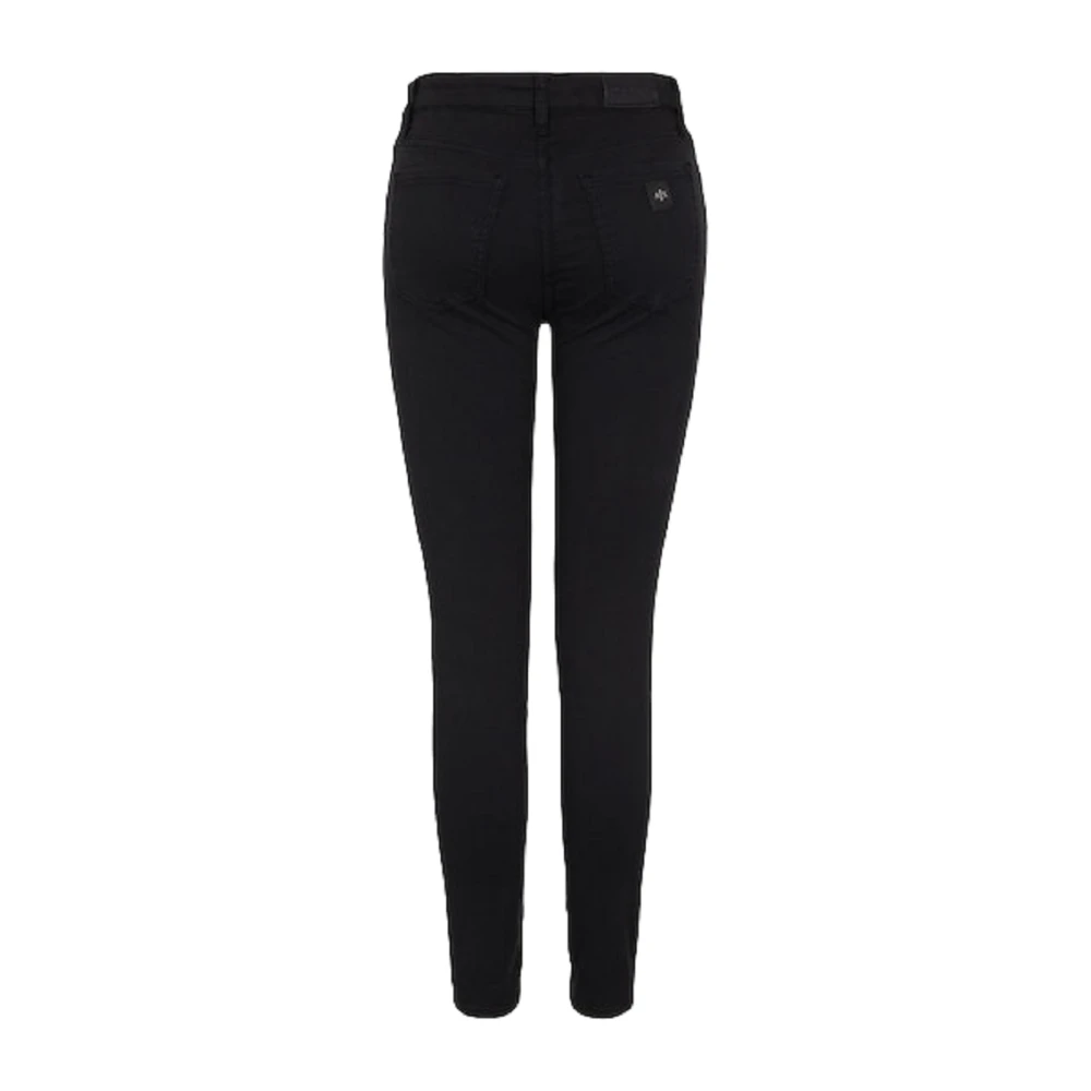 Armani Exchange Zwarte Damesbroek Stijlvolle Pasvorm Black Dames