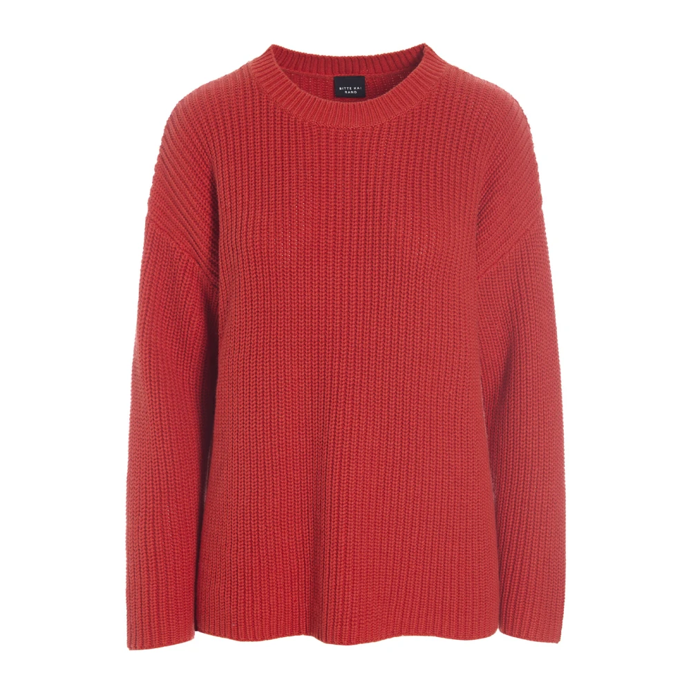 Bitte Kai Rand Gamine Knit Blouse in Lava Red Dames