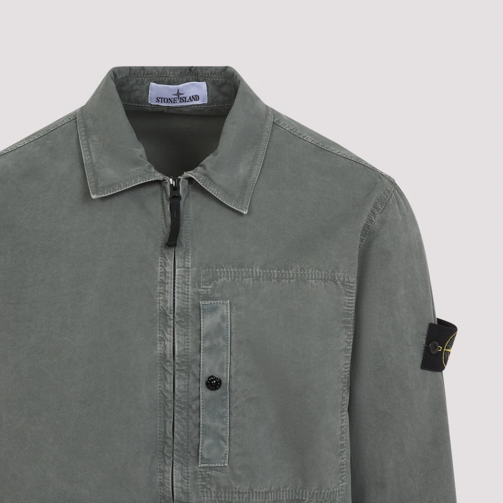 Stone Island Groen Casual Shirt voor Mannen Green Heren