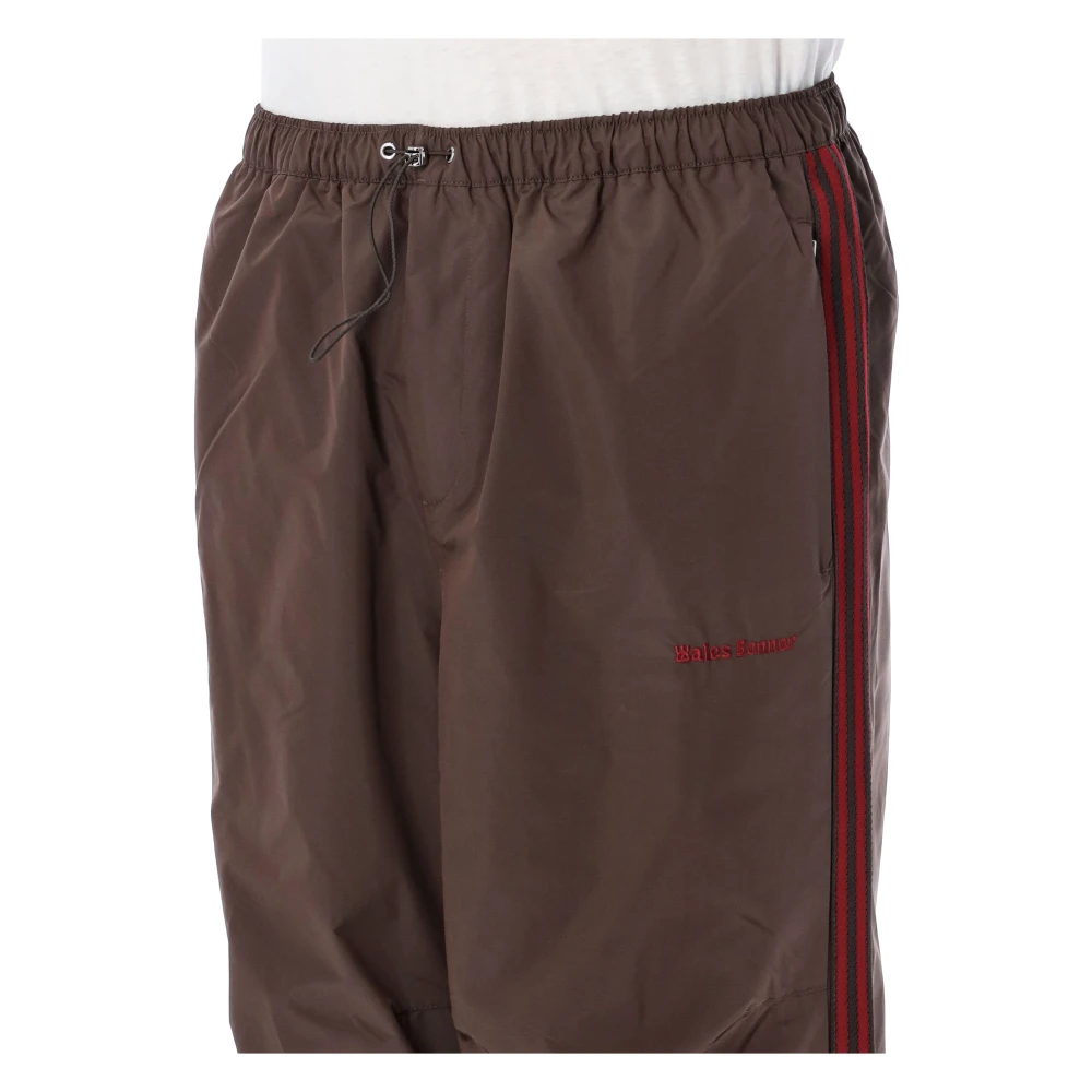 Adidas Bruine Nylon Track Broek Aw24 Brown Heren