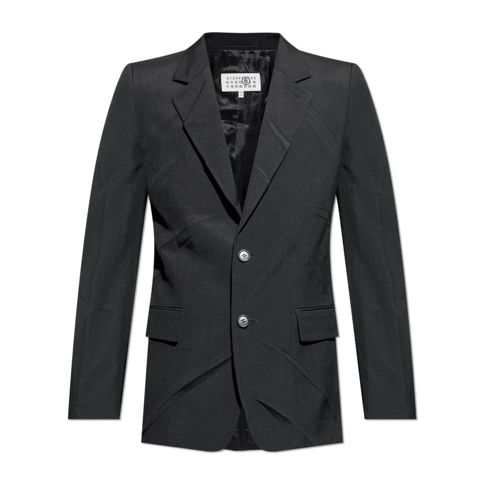 Mm6 Maison Margiela Herren Schwarz Jacken, K, Xlgröße: