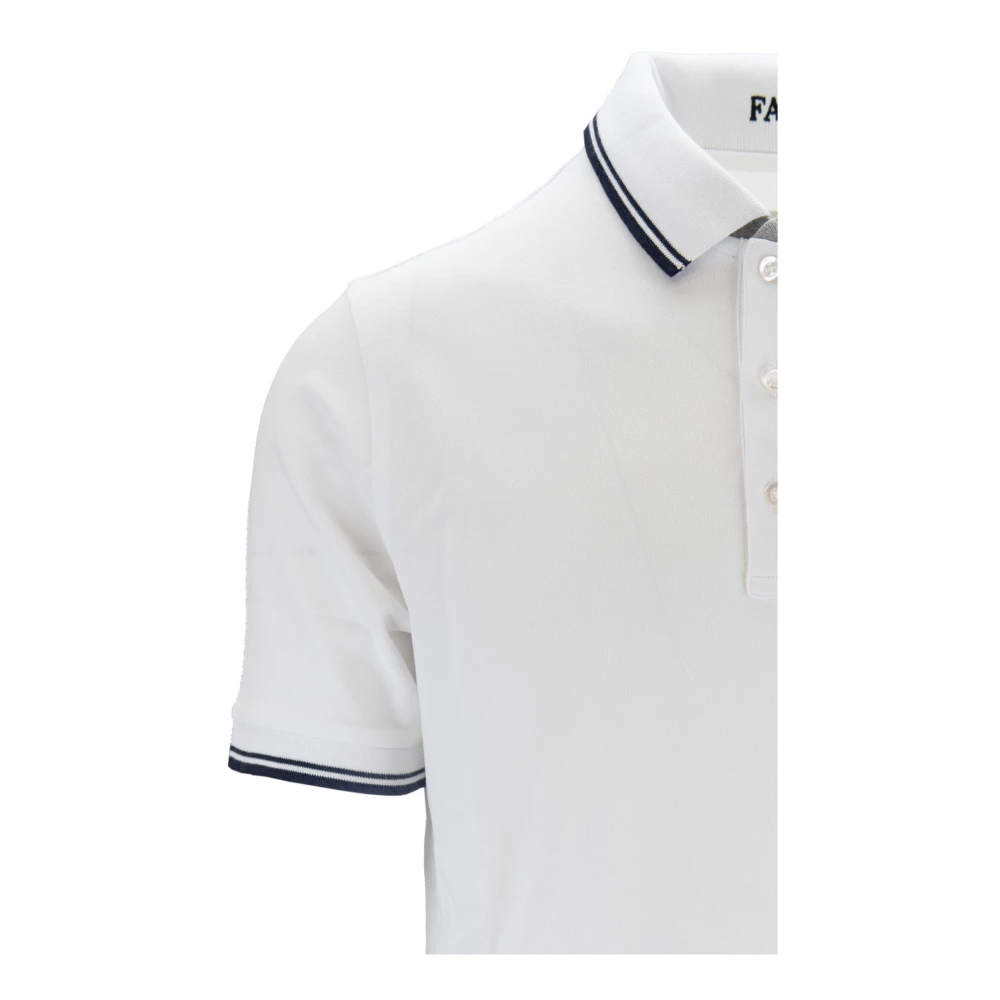 Fay Heren Knoop Polo Shirt White Heren