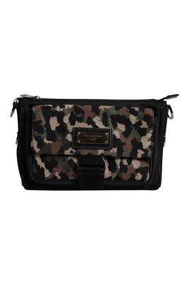 Leopard Jacquard Crossbody Bag