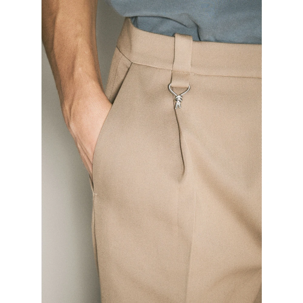 Eytys Twill Trinity Broek met Knotted Hardware Beige Heren