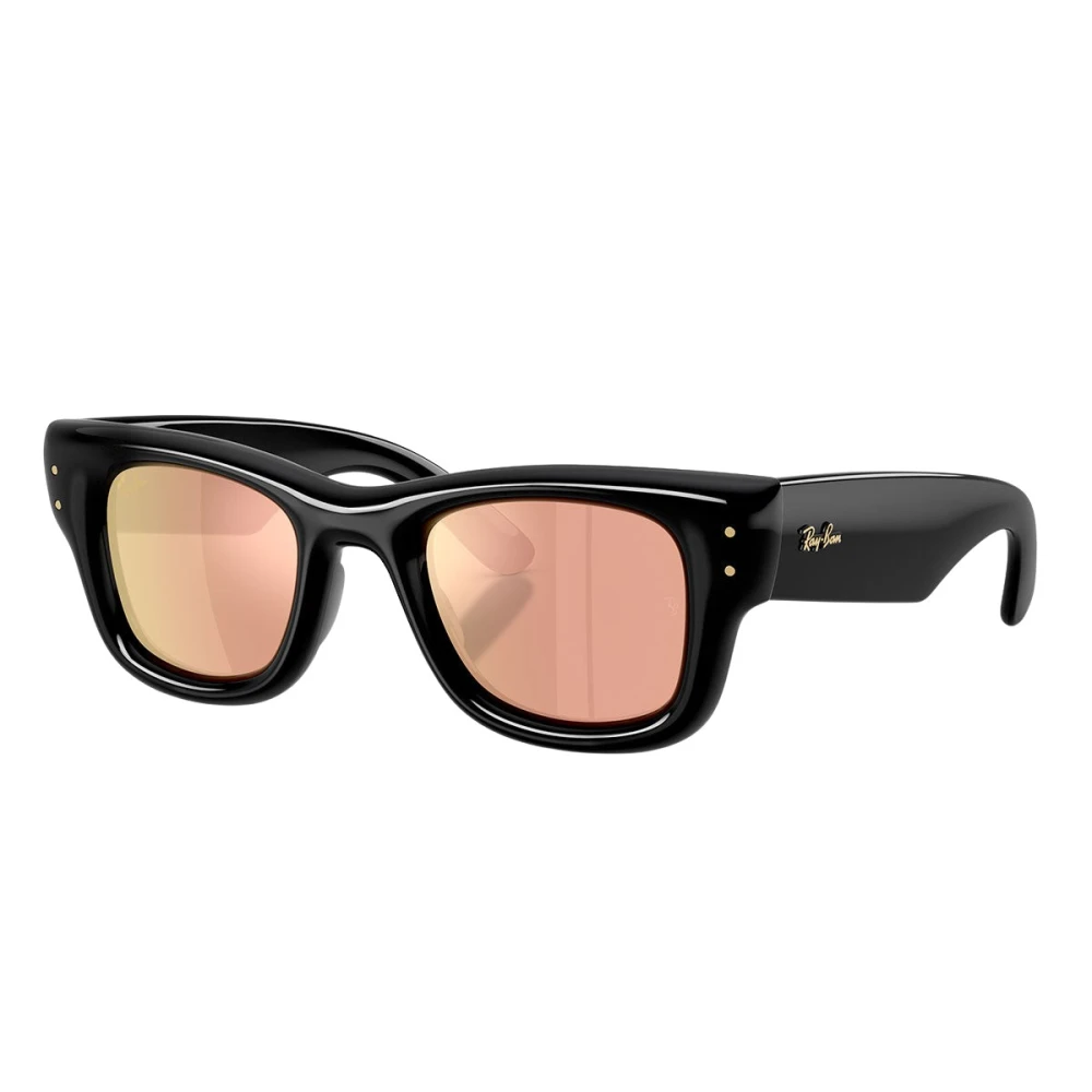 Ray-Ban Unisex Black Sunglasses, 50 Mm, Wayfarer Puffer