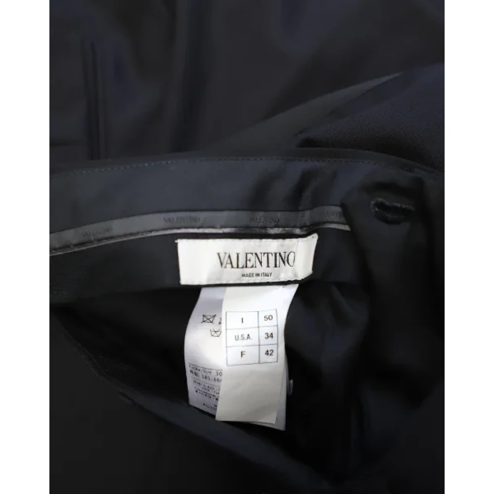 Valentino Vintage Pre-owned Wool bottoms Black Heren