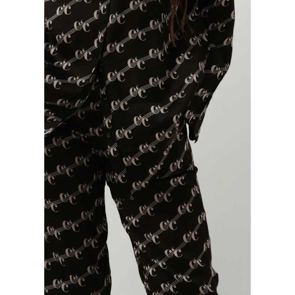Co'Couture Logo Line Pant Black Dames