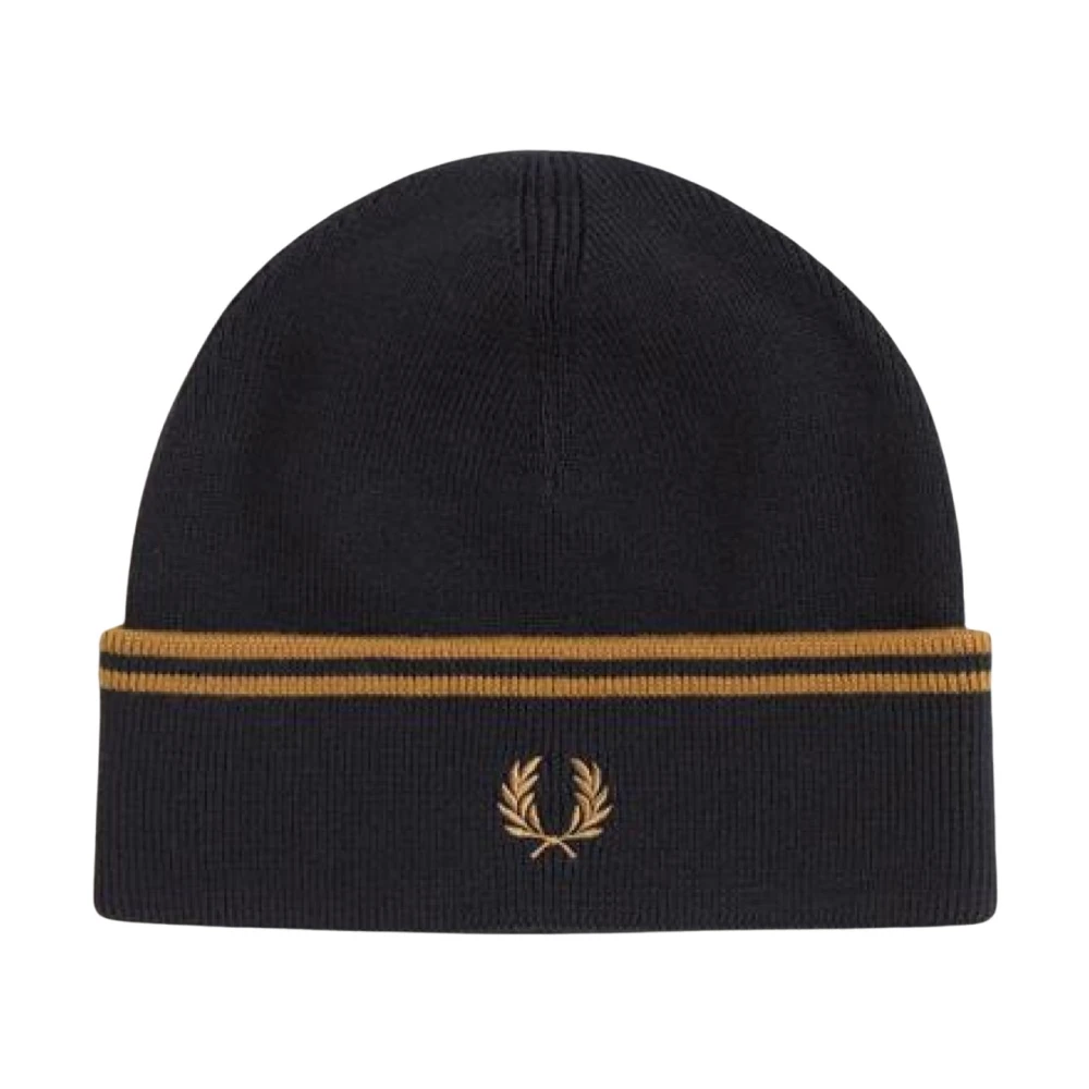 Fred Perry Men's Black Merino Wool Beanie Hat - One Size - Image 4