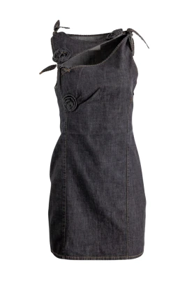 Flower Denim Minidress