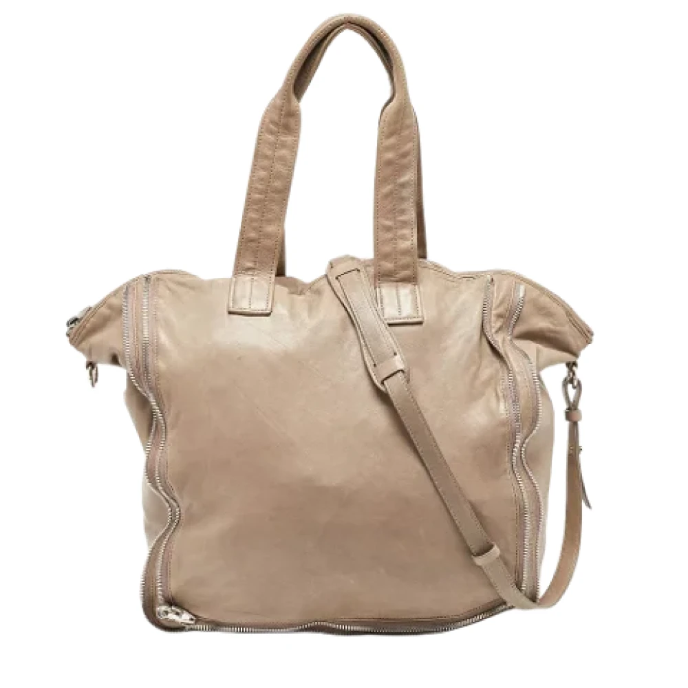 Alexander Wang Pre-owned Leather totes Gray Dames