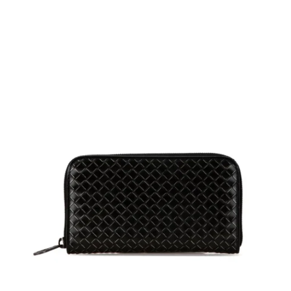 Bottega Veneta Vintage Pre-owned Leather wallets Black Dames