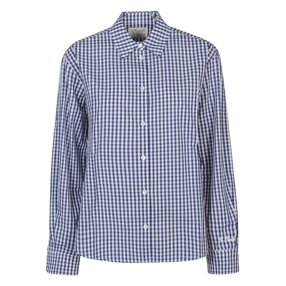 Mc2 Saint Barth Blue Meredith Shirt - Female - Shirts - M - Blouses & Shirts